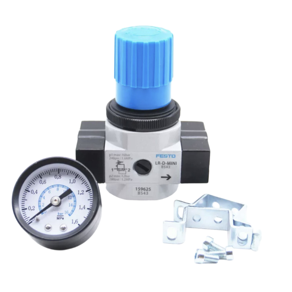 Industrial Stable Pressure Control Regulator FESTO LR-3/4-D-MAXI-MPA Impact Resistant Zinc Alloy Housing