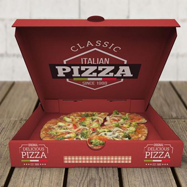Single- and Reusable Takeout Packaging Custom-Printed Kraft Pizza Boxes for Food Container