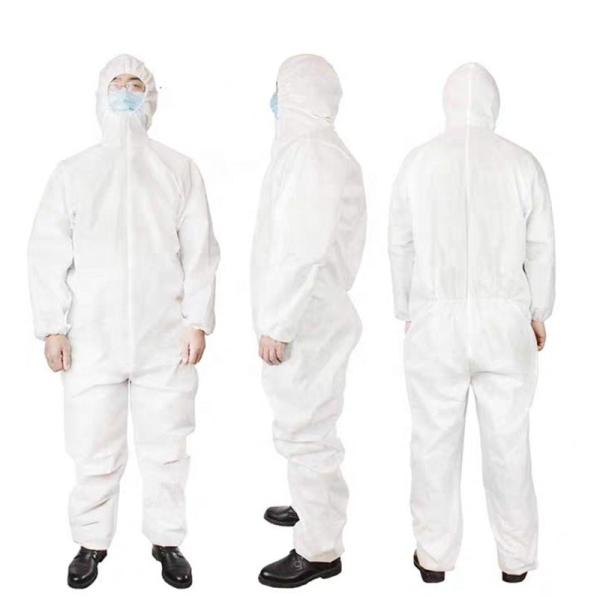 Epidemic Prevention Use Disposable Protective Suit , Non Woven Isolation Gown