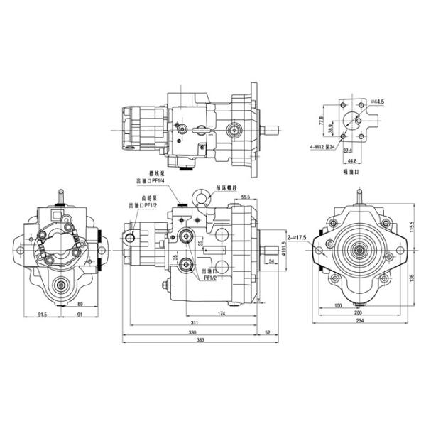 Liugong LG906C Excavator High Pressure Kawasaki Hydraulic Pump KPSV2D27