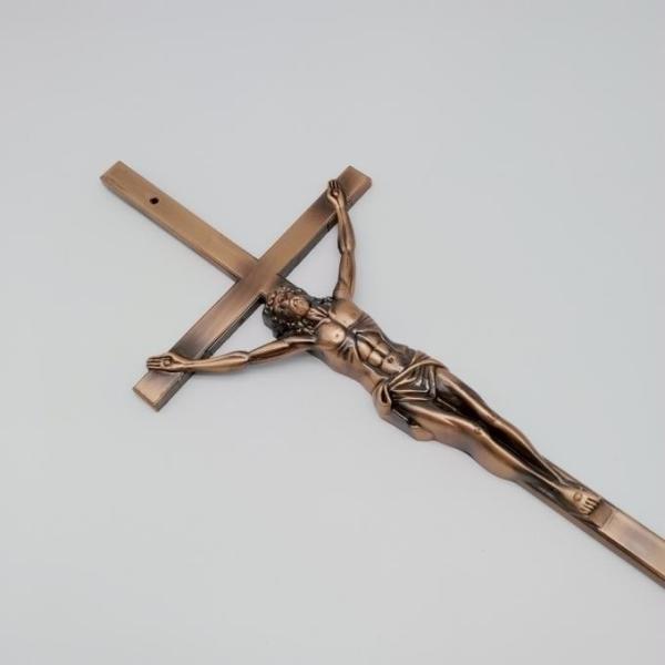 Antigo Bronze Zamak Material Caixão Cruzeiro Leve Grátis ZD018