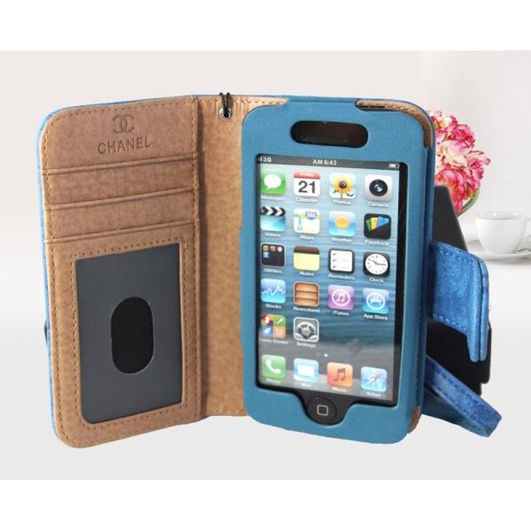 Изготовленная на заказ синь случая бумажника кожи ПУ Дурабле на Ифоне 4/4с