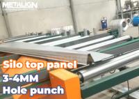 Máquina de moldear rollos de acero recubierto de zinc para paneles de silo de grano trapezoidal