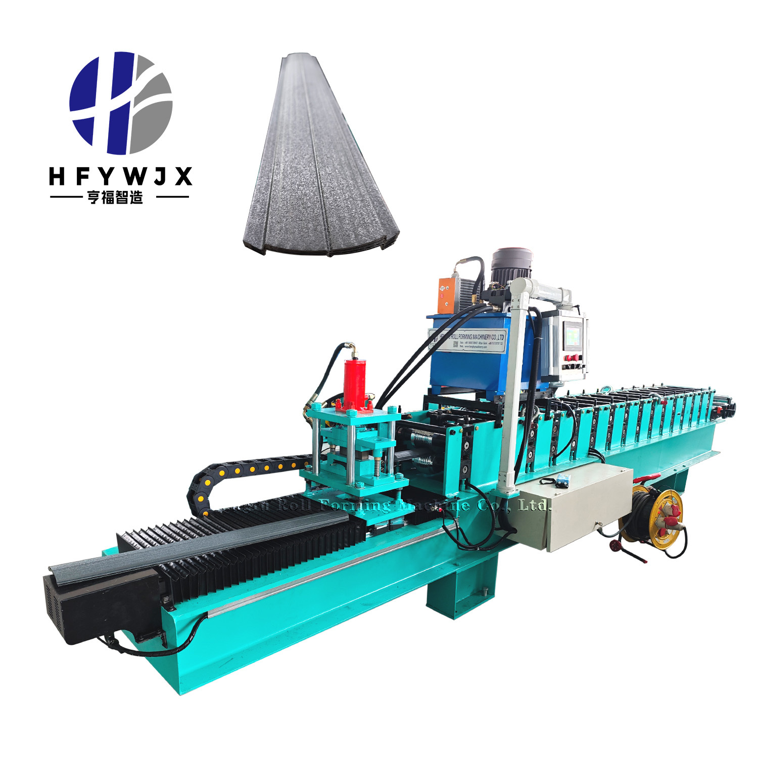 High Speed 20-25 m/min Fence Roll Forming Machine with 16 Rows Rollers and Non-Stop Flying Shear Cutting