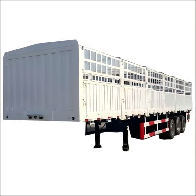 Semi-remorque à clôture haute performance à vendre en Afrique: idéale pour le transport sûr du bétail, des animaux et des charges lourdes