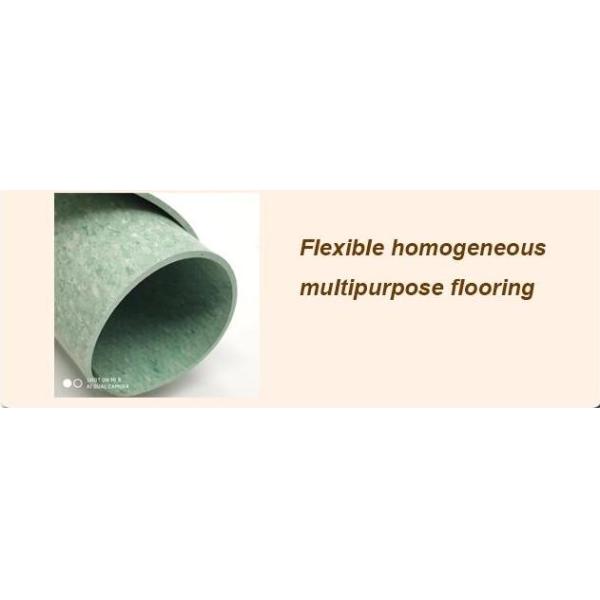 Waterproof 2m Homogeneous Vinyl Flooring 2mm
