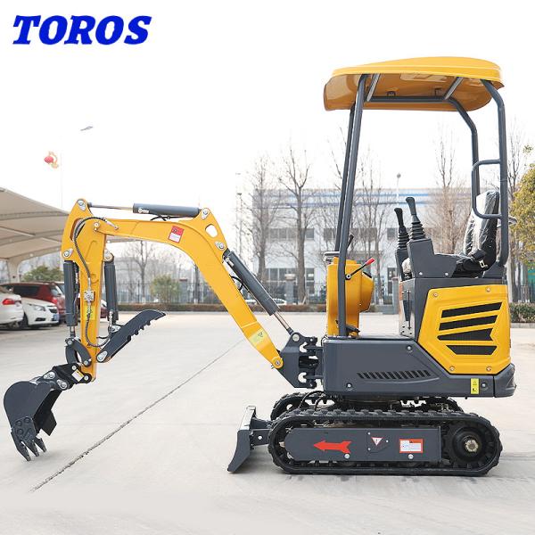 Toros Mini Hydraulic Excavator Compact Digging Equipment For Landscaping
