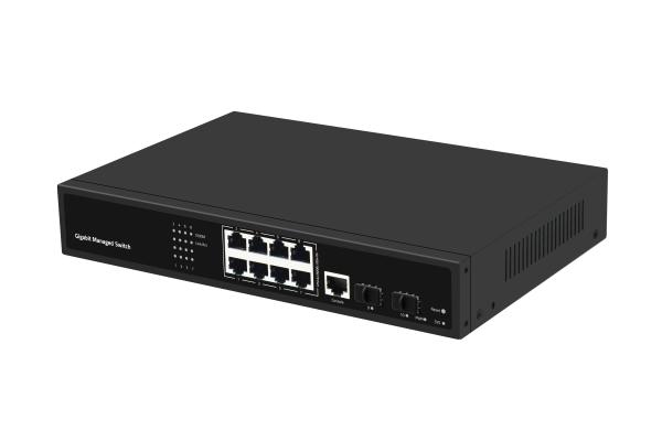 8 Port Gigabit Optical Fiber Switch L2 Managed Desktop Ethernet Switch