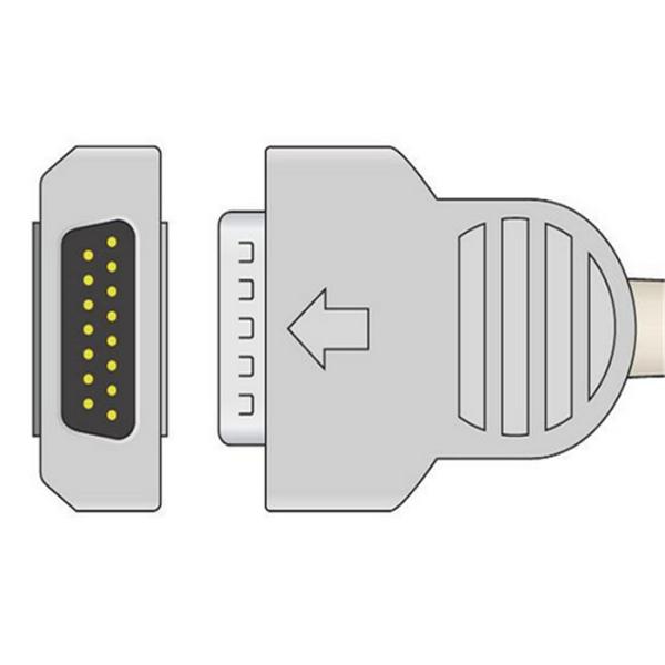 Кабель 10lead GE Marquette EKG с бананом 4,0 2029893 001 с TPU