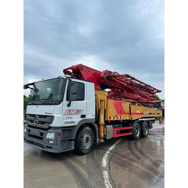 SANY 2019 2nd Hand Pump Truck , Lorry Mounted Concrete Pump 52meter