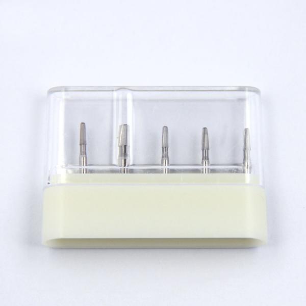 Diamond Dental Tungsten Carbide Burs Dental Needle Round Taper Plain Cut Head