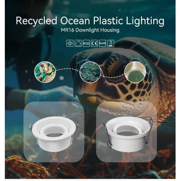 Tilted LED MR16 Downlight Frame Sustainable Led Recessed Light Housing