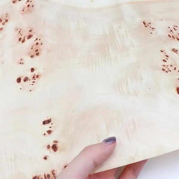 Burl Mappa Finê de Madeira Sólida 0,50 mm Para Mobiliário Superfície de Guitarra Acústica