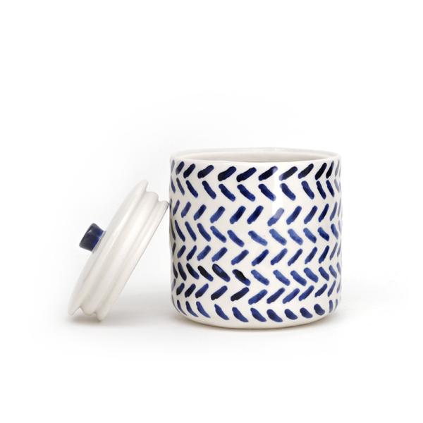 Белый домашний каменный кофейный контейнер Кухня Кофе Сахарный чай Круглый керамический контейнер с крышкой