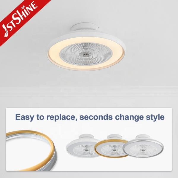 22 Tamanho de lâmina CB Certificado Smart Remote Wi-Fi Control Design redondo LED Ventilador de teto