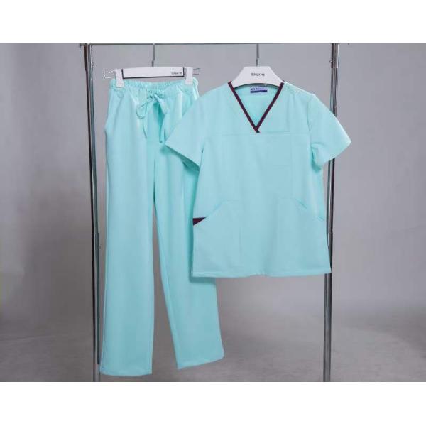 S&J OEM Medical Clothing Hospital Uniform Doctors Nurses Men Women Hospital Clothing Patient Gown Clothes Cotton Unisex Custom