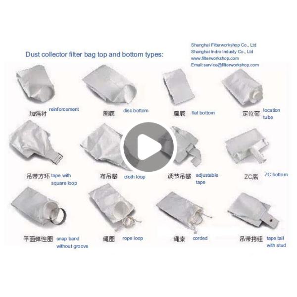 1 | сумки сборника пыли ткани 5μM, электрическая станция тепловой мощности сумок пылевого фильтра 550gsm промышленная