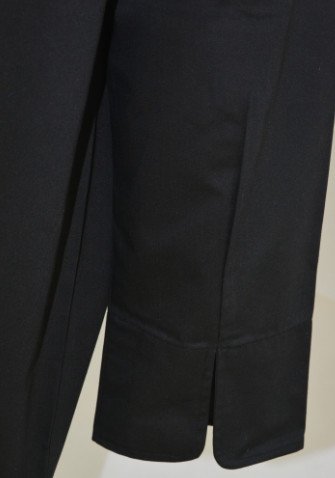 Long Sleeve Men'S Protective Work Clothing Black Chef Jacket Eco Friendly