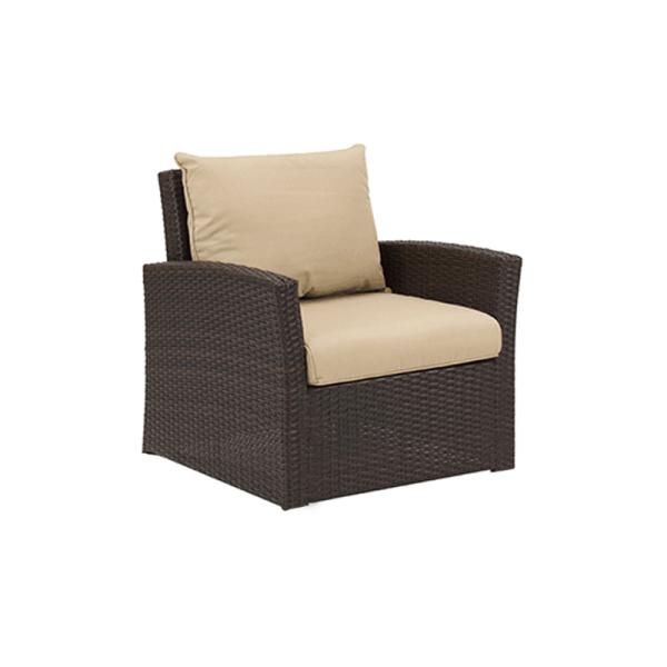 Restaurant Outdoor Light Luxury PE Rattan Sofa Set Patio Waterproof Metal Furniture