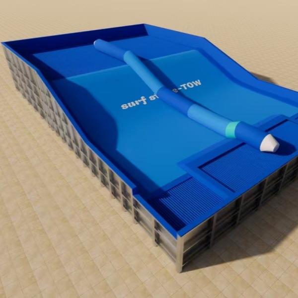 Customized Surf Simulator Machine Surf Style Flowrider Indoor Surfing Wave Machine