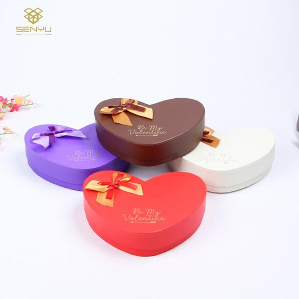 Коробка изготовленного на заказ роскошного сердца основания CMYK крышки форменная бумажная