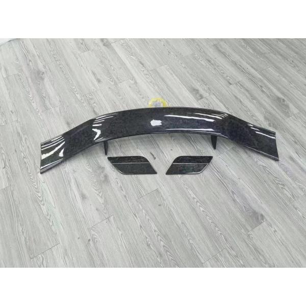Bright Black Aston Martin Body Kit DBX MSY Style Carbon Fiber Spoiler Wing