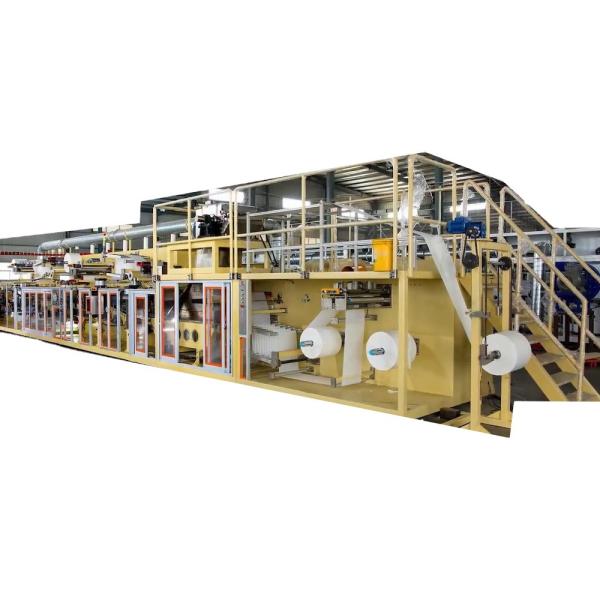 25m Length 380V Absorbent Sanitary Napkin Automatic Machine 180m/Min