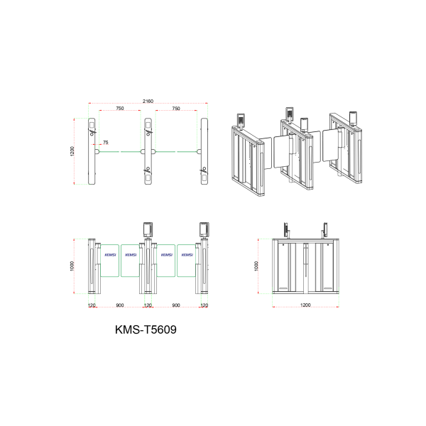 Campus Speed Gate Turnstile With Facial Recognition Attendance Device, Pedestrian Flow Recording, And Infrared Induction