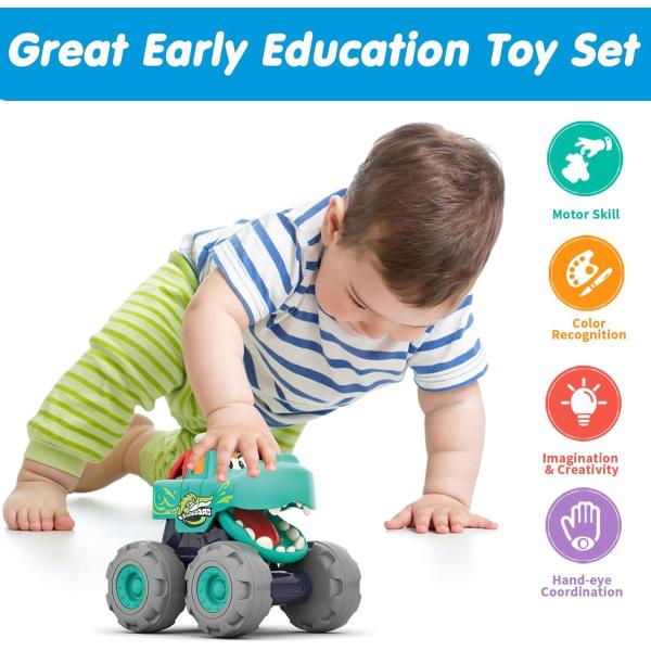 Sem bateria 3 carros de brinquedos movidos por fricção para garotos de 12 ou 3 anos