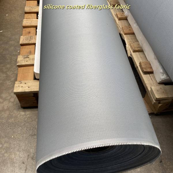 Tissu en fibre de verre enduit de silicone, tissu ignifuge résistant à la chaleur