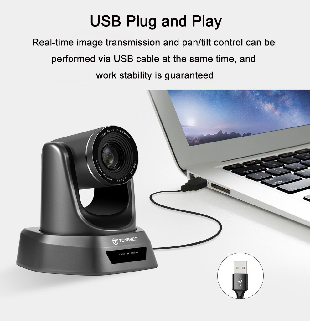 изготовители камеры ptz usb hd оптически сигнала 20x полные с громкоговорителями с микрофоном расширения