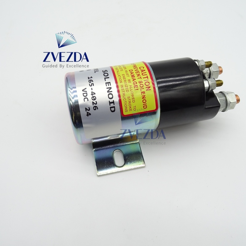 165-4026 Fuel Cut Off Stop Solenoid OE 1654026 24V Fit 3406/3408/3412