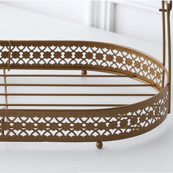 Gold Plated Six Hooks Tea Cup Holder Stand For Decoration