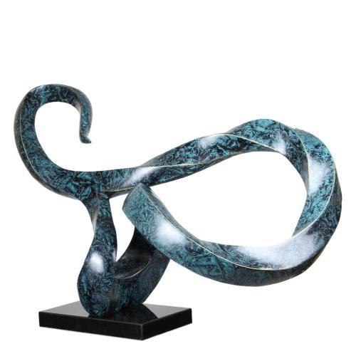 Resin Outdoor Abstract Sculpture Wrought Copper Handmade Metal Sculpture