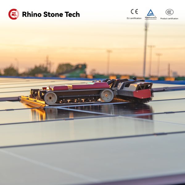 Wireless Control System Electric Photovoltaic Cleaning Robot with Remote Control Solar Panel Cleaning Equipment