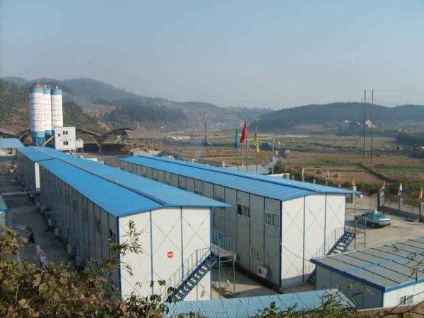 Low Cost Steel Structure Prefab Sandwich Panel House Construction Camp For Workers