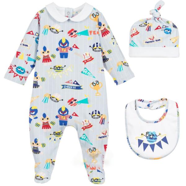 custom design 3pcs toddler clothes / hats / bibs newborn girl sleeper footed baby clothes set baby clothing sets