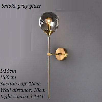 Modern LED Glass Wall Lamp glass ball wall sconce (WH-OR-11)