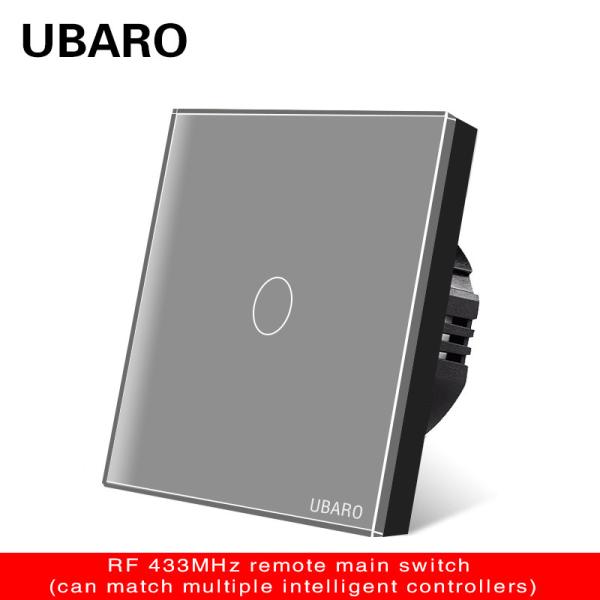 Smart Tempered Glass Remote On/Off Switch with LED Indicator