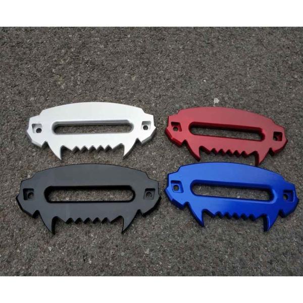 Solid Billet Aluminium Winch Rope Fairlead 900g Carton Package 254mm Bolt Spacing