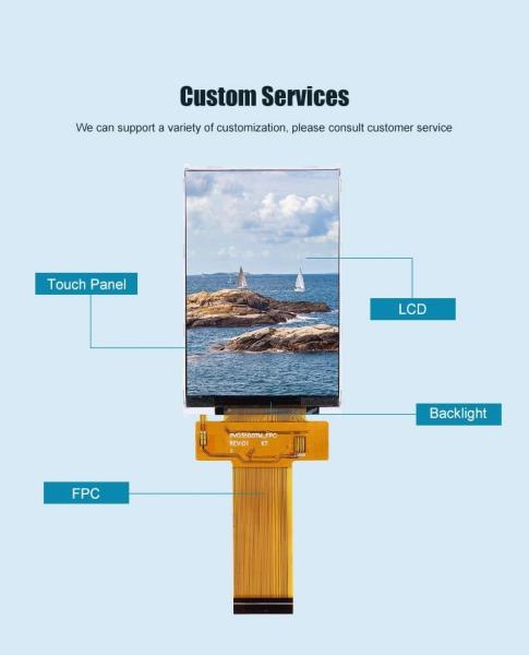 MPU 16bit Interface ILI9488 3.5 Inch TFT LCD Touch Screen