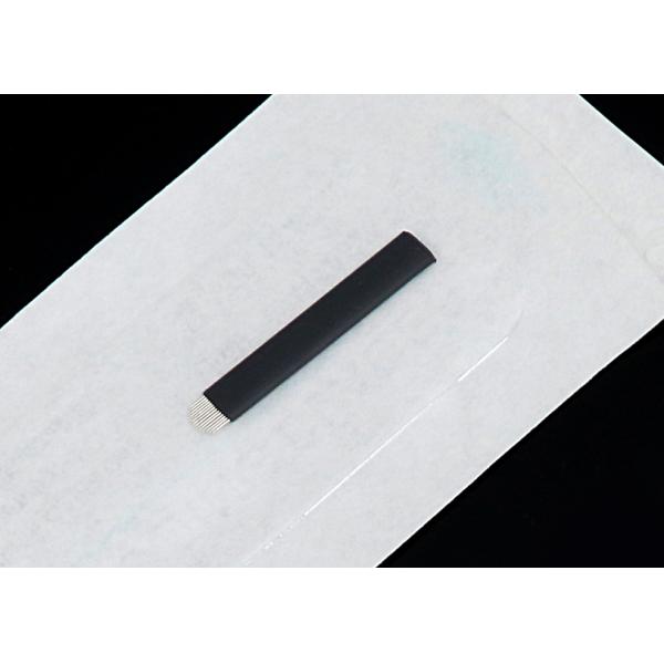 #14U 0.18mm Black Flex Microblading Blades for Tattoo / Lip / Eyeline