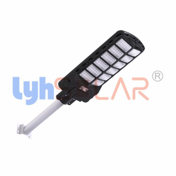 13Watt Solar Street Lights Outdoor With 240pcs High Bright LED 1500Lm Output