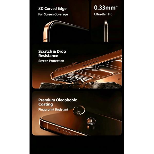 Silk-screened high-definition tempered glass screen protector