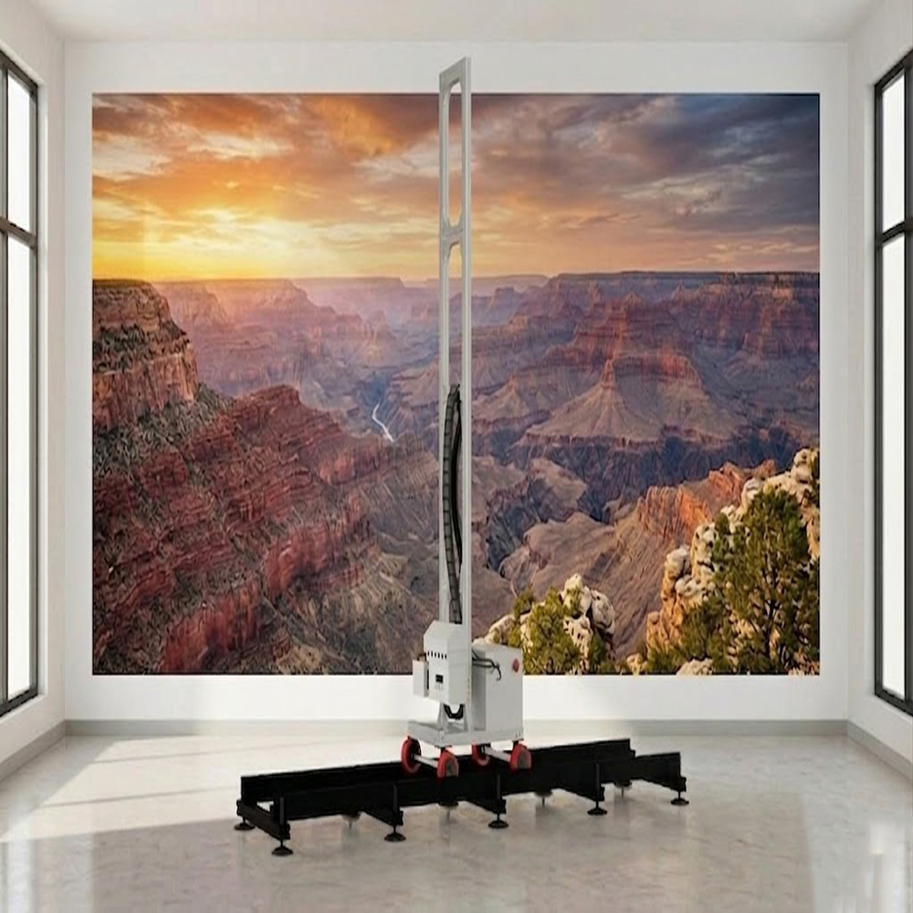 UV Wall and Floor 2 in 1 Vertical Mural Printing Machine High Definition Indoor Outdoor Inkjet Printer