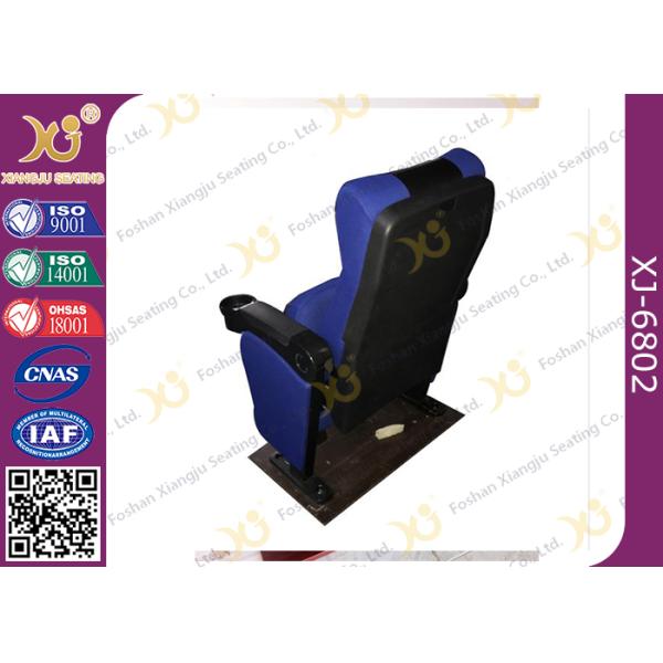 SGS Foldable Metal Frame Movie Theater Seats With High Density Molded Foam