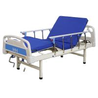 Dois carga médica das camas 250kg do manual aluído do ABS com o trilho lateral do colchão