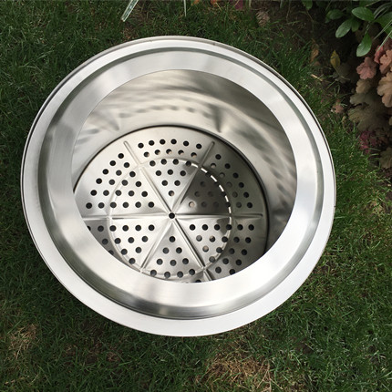 14 Inch BBQ Smokeless Outdoor Fire Pit Stainless Steel Stove