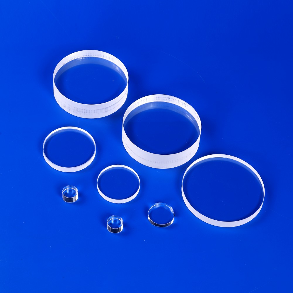 High Pressure Circular Quartz Glass Plate Double Polished 0.1-10mm Thickness for Semiconductor