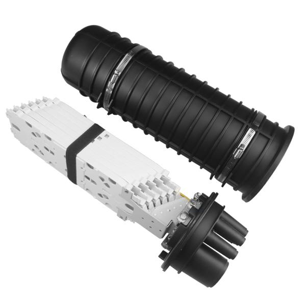 IP68 Outdoor Fiber Optic Joint Box 9 Ports & 2 Splice Trays For Wall Mounting